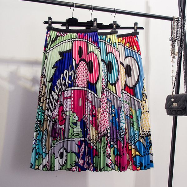 summer new european cartoon pattern high elasticity closed skirt high street style a line halfway through the kuit skirt lu863, Black
summer new european cartoon pattern high elasticity closed skirt high street style a line halfway through the kuit skirt lu863, Black