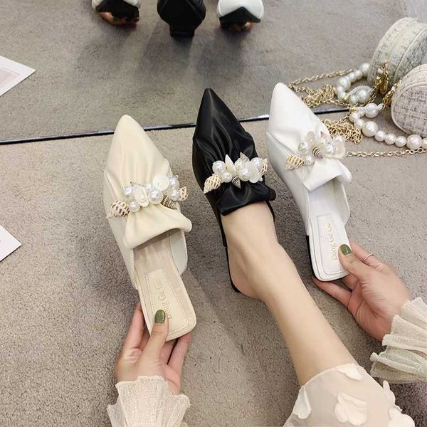 cover toe mules for women 2020 shoes low ladies' slippers slides loafers pantofle string bead soft flat new, Black
cover toe mules for women 2020 shoes low ladies' slippers slides loafers pantofle string bead soft flat new, Black