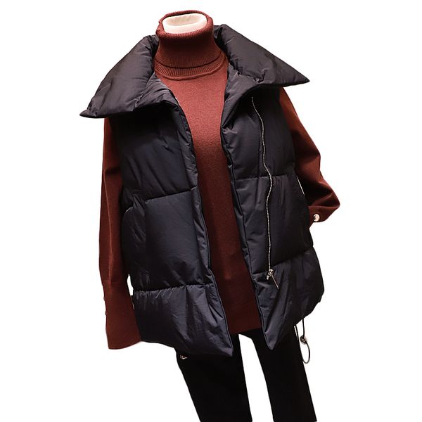 rlyaeiz new 2018 autumn women winter vest coat fashion casual down cotton padded sleeveless jacket warm vests women waistcoat, Black;white
rlyaeiz new 2018 autumn women winter vest coat fashion casual down cotton padded sleeveless jacket warm vests women waistcoat, Black;white