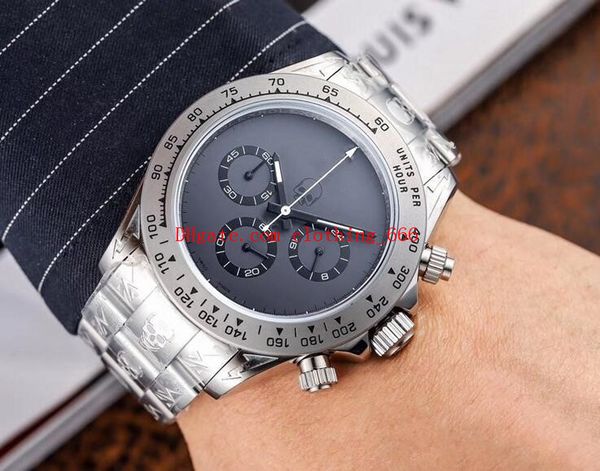4 style steel carved figures new cosm0graph 116500 ln 40mm black stainless watch bnib steel bracelet automatic mens fashion watches, Slivery;brown
4 style steel carved figures new cosm0graph 116500 ln 40mm black stainless watch bnib steel bracelet automatic mens fashion watches, Slivery;brown