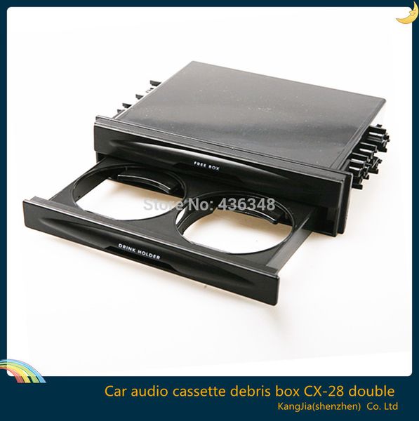 1pc new high-quality plastic universal car double layer radio installation pocket plastic kit storage box black
1pc new high-quality plastic universal car double layer radio installation pocket plastic kit storage box black