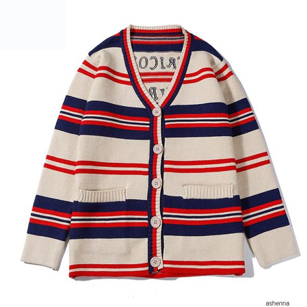 womens designer sweaters brand knit cardigan for youth girls stripe warm buttons sweater gc new fashion style selling m1cwigik2t, White;black
womens designer sweaters brand knit cardigan for youth girls stripe warm buttons sweater gc new fashion style selling m1cwigik2t, White;black
