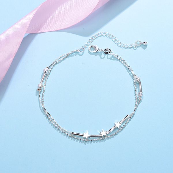 lucky lucky pearl bell silver-plated anklet womens simple star accessories japanese and korean-style sen department of student foot rin, Red;blue
lucky lucky pearl bell silver-plated anklet womens simple star accessories japanese and korean-style sen department of student foot rin, Red;blue
