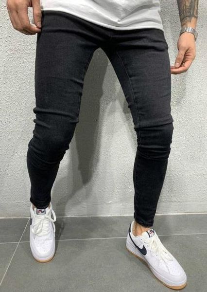 mens new designer solid color casual washed jeans fashion style slim fit mid waist homme pants, Blue
mens new designer solid color casual washed jeans fashion style slim fit mid waist homme pants, Blue
