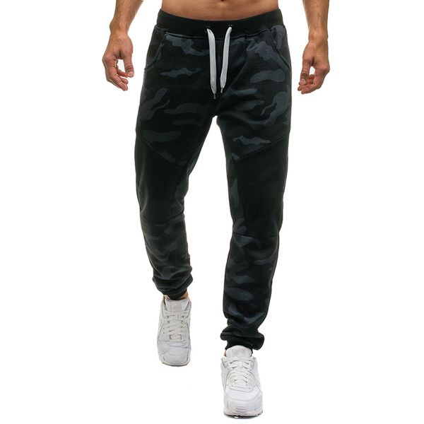 2019 men casual pants male brand straight trousers camouflage long pants cotton sweatpants jogger tracksuit funky sweatpants xxl, Black 
2019 men casual pants male brand straight trousers camouflage long pants cotton sweatpants jogger tracksuit funky sweatpants xxl, Black