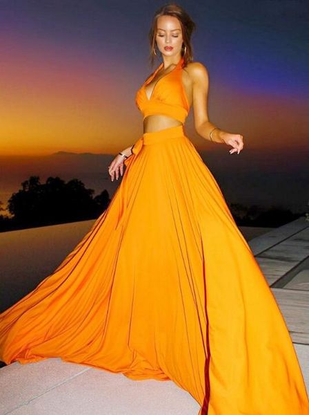 new fashion evening dresses 2019 elegant simple halter v neck two pieces dresses chiffon custom made floor length elegant prom dresses, Black;red
new fashion evening dresses 2019 elegant simple halter v neck two pieces dresses chiffon custom made floor length elegant prom dresses, Black;red