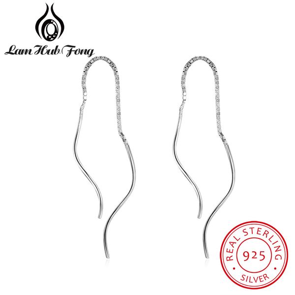 new 100% real 925 sterling silver long chain drop earrings for women girls trendy wave shaped tassel earrings jewelry, Golden;silver
new 100% real 925 sterling silver long chain drop earrings for women girls trendy wave shaped tassel earrings jewelry, Golden;silver