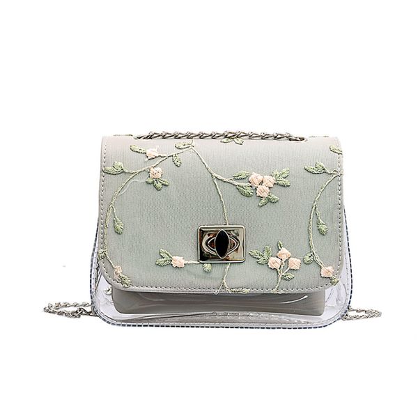 embroidery cross body jelly bag clear transparent pvc shoulder bags chain messenger bag lady summer jelly bags small handbag #15
embroidery cross body jelly bag clear transparent pvc shoulder bags chain messenger bag lady summer jelly bags small handbag #15