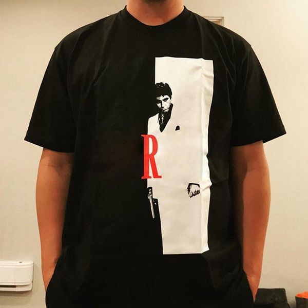 fashion 17fw scarface spilt tee europe fashion summer box logo skateboard designer shirt men women street hflstx020 2019, White;black
fashion 17fw scarface spilt tee europe fashion summer box logo skateboard designer shirt men women street hflstx020 2019, White;black