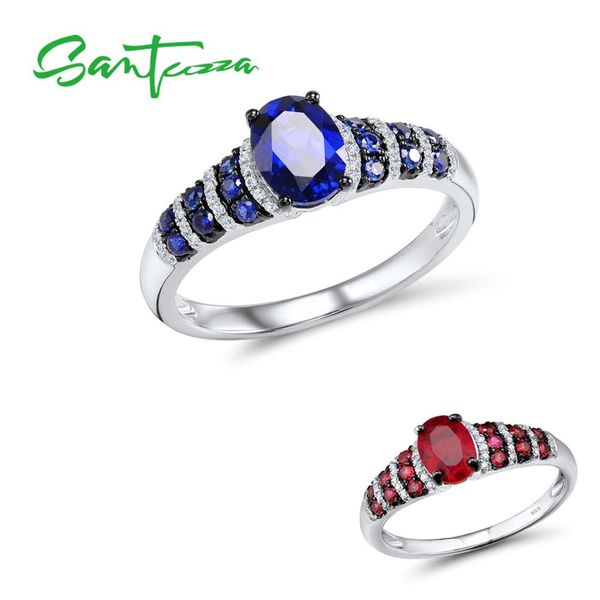 santuzza silver rings for women pure 925 sterling silver glamorous red blue oval glass ring wedding accessories fine jewelry, Golden;silver
santuzza silver rings for women pure 925 sterling silver glamorous red blue oval glass ring wedding accessories fine jewelry, Golden;silver