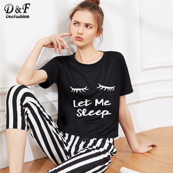 dotfashion ресниц письмо печати полосатый пижамы набор 2019 лето черный и белый пижамы для женщин повседневная с коротким рукавом пижамы, Blue;gray
dotfashion ресниц письмо печати полосатый пижамы набор 2019 лето черный и белый пижамы для женщин повседневная с коротким рукавом пижамы, Blue;gray