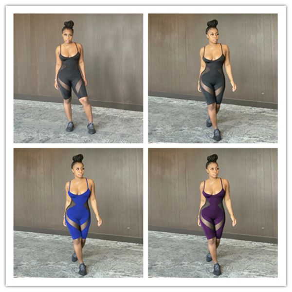 women summer sleeveless suspender pants mesh design jumpsuits rompers low neck one-piece set shorts leggings casual bodysuits s-2xl d52213ly, White
women summer sleeveless suspender pants mesh design jumpsuits rompers low neck one-piece set shorts leggings casual bodysuits s-2xl d52213ly, White