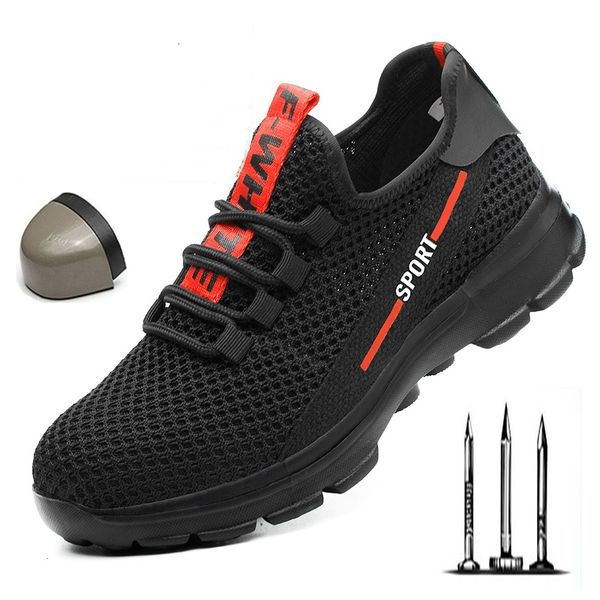 men's work safety shoes steel toe lightweight work shoes anti-smashing anti-puncture men safety boots outdoor men sneakers, Black
men's work safety shoes steel toe lightweight work shoes anti-smashing anti-puncture men safety boots outdoor men sneakers, Black