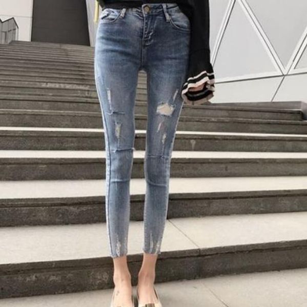 2019 autumn summer new hole jeans women denim pants trousers pants diamond pencil pant trousers lj55, Blue
2019 autumn summer new hole jeans women denim pants trousers pants diamond pencil pant trousers lj55, Blue