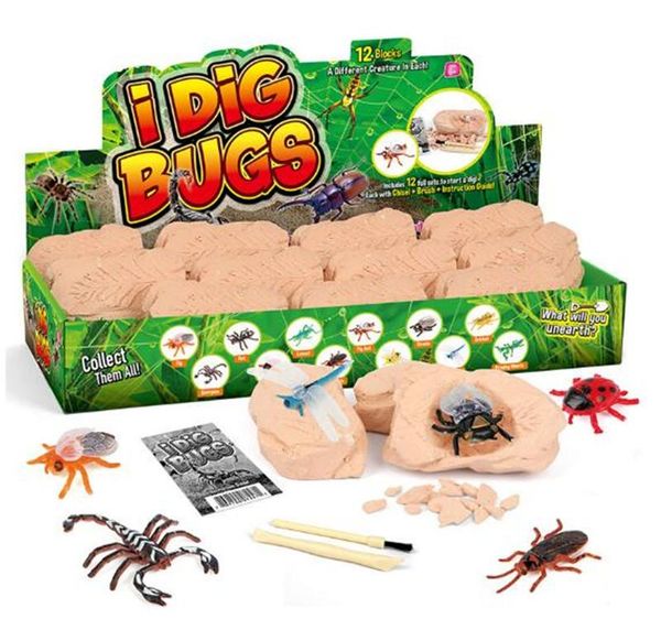 new 12pcs/set insects suit excavation kit simulation archaeology digging up fossils model children learning & education toys kids gift
new 12pcs/set insects suit excavation kit simulation archaeology digging up fossils model children learning & education toys kids gift