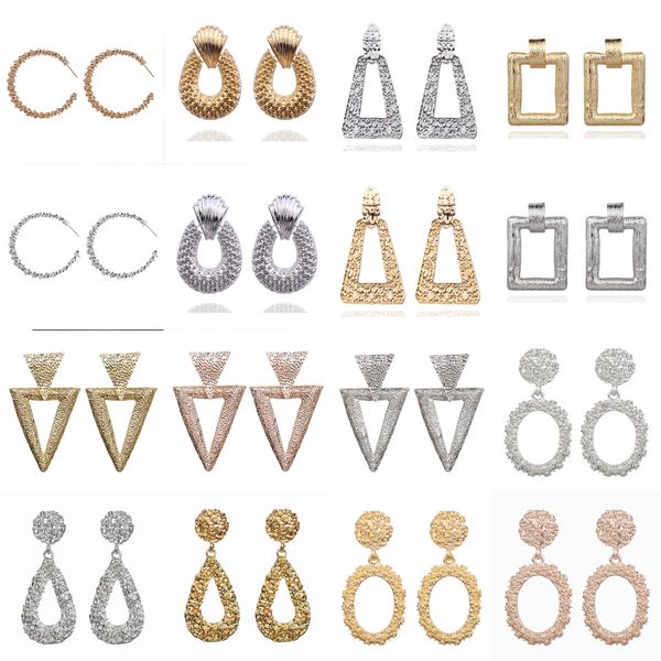 women's big vintage earrings color gold and silver geometric triangle round earrings 2018 metal earrings hanging trend jewelry, Golden;silver
women's big vintage earrings color gold and silver geometric triangle round earrings 2018 metal earrings hanging trend jewelry, Golden;silver