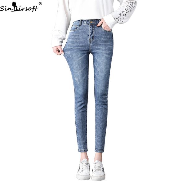 2019 autumn new version of the loose thin elastic harlan high waist jeans woman soft fashion trend casual wild denim pants women, Blue
2019 autumn new version of the loose thin elastic harlan high waist jeans woman soft fashion trend casual wild denim pants women, Blue