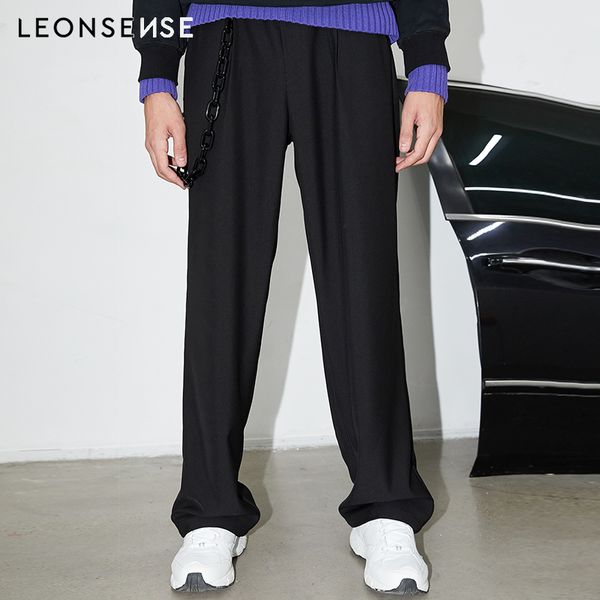 leonsense new men fashion show wide leg casual pant male high waist belt loose suit straight pant harajuku kimono harem trousers, Black
leonsense new men fashion show wide leg casual pant male high waist belt loose suit straight pant harajuku kimono harem trousers, Black