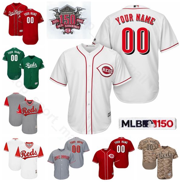 Cincinnati Baseball Reds 14 Pete Rose Jersey 5 Johnny Bench 30 Ken Griffey Jr. 20 Frank Robinson Barry Larkin Joe Morgan Custom Name
Cincinnati Baseball Reds 14 Pete Rose Jersey 5 Johnny Bench 30 Ken Griffey Jr. 20 Frank Robinson Barry Larkin Joe Morgan Custom Name