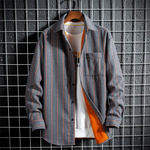 autumn new men's long-sleeved shirt business casual wild plus velvet thickening slim large size striped shirt #xsw, White;black
autumn new men's long-sleeved shirt business casual wild plus velvet thickening slim large size striped shirt #xsw, White;black