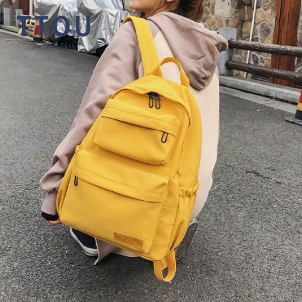 casual women backpack solid color canvas school bag for teens laplarge capacity travel bags green red yellow book bag
casual women backpack solid color canvas school bag for teens laplarge capacity travel bags green red yellow book bag