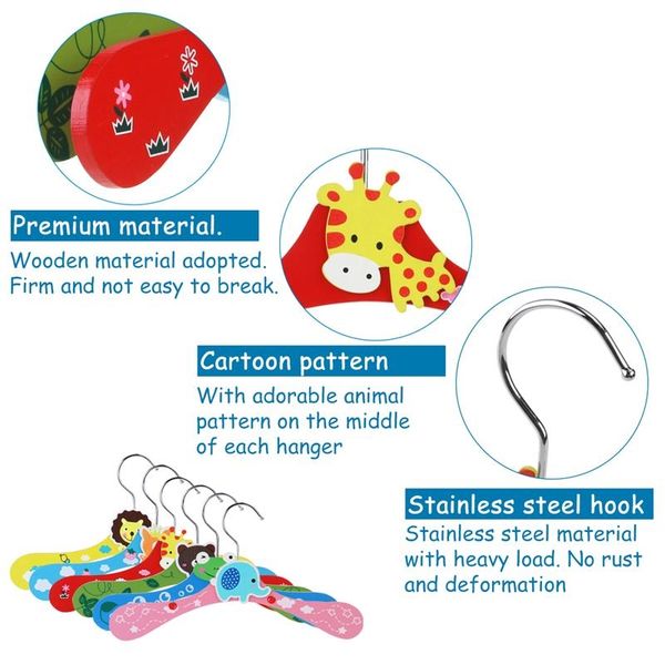 10pcs baby kids cartoon wooden coat clothes pants hook hanger rack stands (random pattern) laundry storage organization
10pcs baby kids cartoon wooden coat clothes pants hook hanger rack stands (random pattern) laundry storage organization