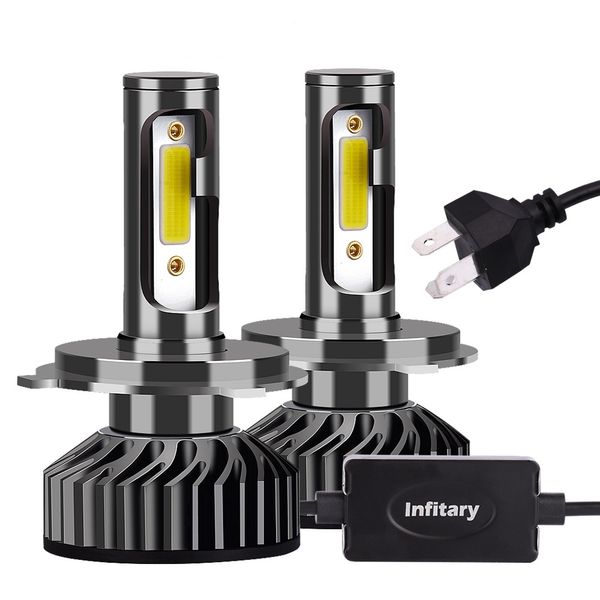 2pcs infitary auto lighting system car light lamp headlight bulb h4 led
