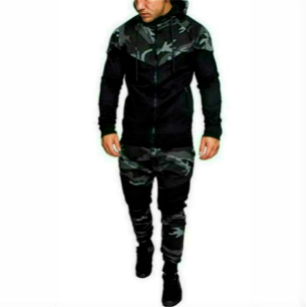 mens fashion hooded tracksuits camouflage designer panelled hoodies pants 2pcs clothing sets pullover outfits mens clothes, Gray
mens fashion hooded tracksuits camouflage designer panelled hoodies pants 2pcs clothing sets pullover outfits mens clothes, Gray