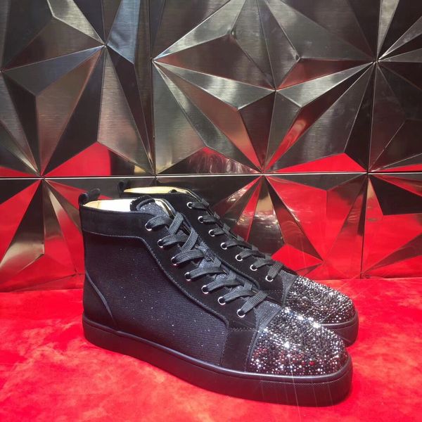 high leather rhinestones black front fashion red bottom for men casual flat 2019 sneakers patchwork flat trainers size 35-46
high leather rhinestones black front fashion red bottom for men casual flat 2019 sneakers patchwork flat trainers size 35-46