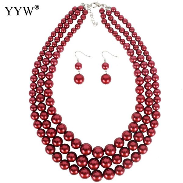 yyw imitation pearl wedding necklace earring sets bridal jewelry sets for women elegant party gift fashion costume, Silver
yyw imitation pearl wedding necklace earring sets bridal jewelry sets for women elegant party gift fashion costume, Silver