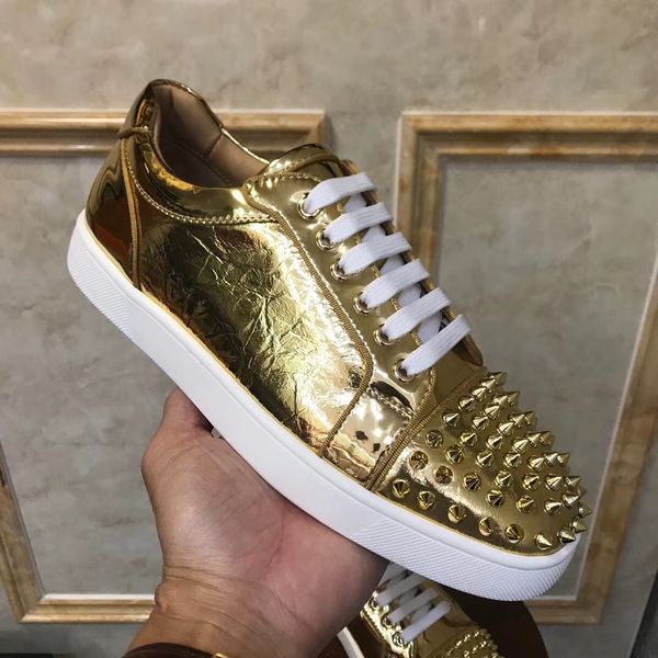 кружевная дизайнерская обувь low cut шипы квартиры для мужчин женщин кожи suedue red bottoms кроссовки дизайнера обуви 35-46 с коробкой, Black
кружевная дизайнерская обувь low cut шипы квартиры для мужчин женщин кожи suedue red bottoms кроссовки дизайнера обуви 35-46 с коробкой, Black