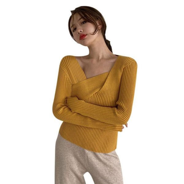 2020 knitted sweaters autumn winter sweater female square collar sweater women solid color casual long sleeve pullover, White;black
2020 knitted sweaters autumn winter sweater female square collar sweater women solid color casual long sleeve pullover, White;black