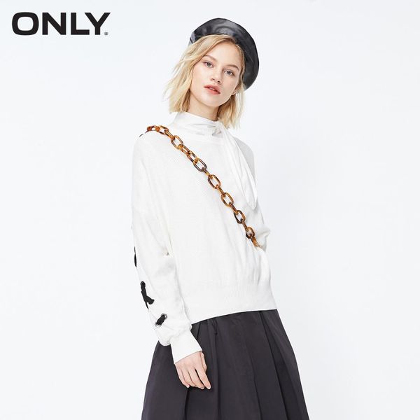 only autumn winter only autumn lace-up round neckline pullover knit | 118324532, White;black
only autumn winter only autumn lace-up round neckline pullover knit | 118324532, White;black