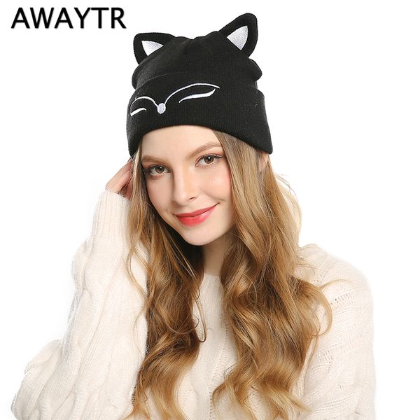awaytr woman knitted hat wool cotton cuff beanie hat ski cap spring autumn girls hats for women sock caps stocking cat, Blue;gray
awaytr woman knitted hat wool cotton cuff beanie hat ski cap spring autumn girls hats for women sock caps stocking cat, Blue;gray