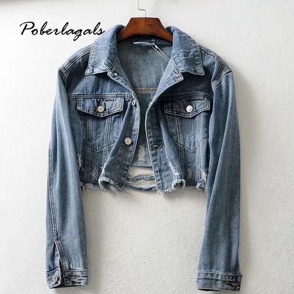 autumn winter hole denim coats 2019 women with short slim denim jean coat long sleeves warm jeans coat outwear wide jacket, Black;brown
autumn winter hole denim coats 2019 women with short slim denim jean coat long sleeves warm jeans coat outwear wide jacket, Black;brown