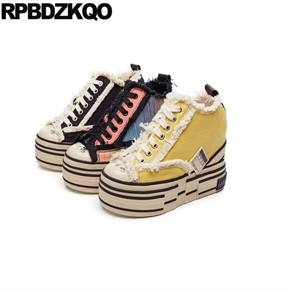 2019 elevator yellow muffin lace up women thick sole wedge platform shallow italian creepers breathable black plain canvas shoes
2019 elevator yellow muffin lace up women thick sole wedge platform shallow italian creepers breathable black plain canvas shoes