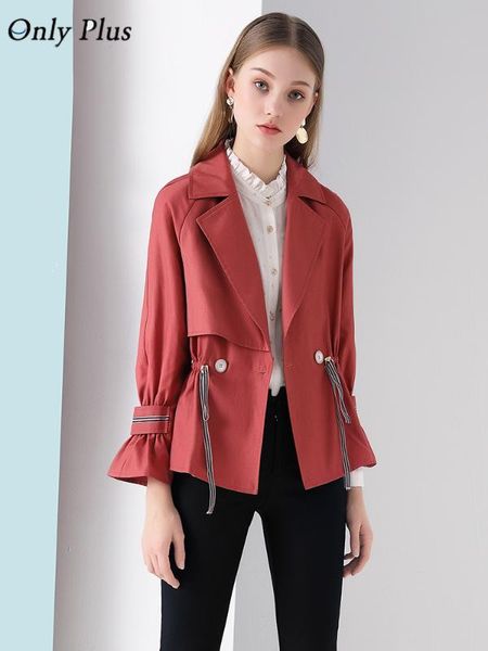 only plus 2020 spring autumn women thin fashion outswear short trench coat fashion highstreet windbreaker coat red new design, Tan;black
only plus 2020 spring autumn women thin fashion outswear short trench coat fashion highstreet windbreaker coat red new design, Tan;black
