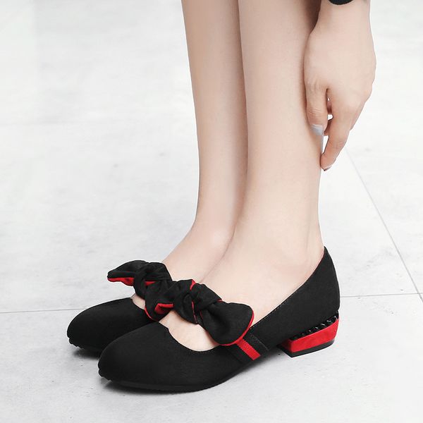 suede bow in chunky-heel foot covering loafers students casual shoes mom shoes large size small women's, Black
suede bow in chunky-heel foot covering loafers students casual shoes mom shoes large size small women's, Black