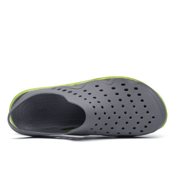 men's flat sandals slippers 2019 summer sandals casual slippers meijiena beach new men's, Blue;gray
men's flat sandals slippers 2019 summer sandals casual slippers meijiena beach new men's, Blue;gray