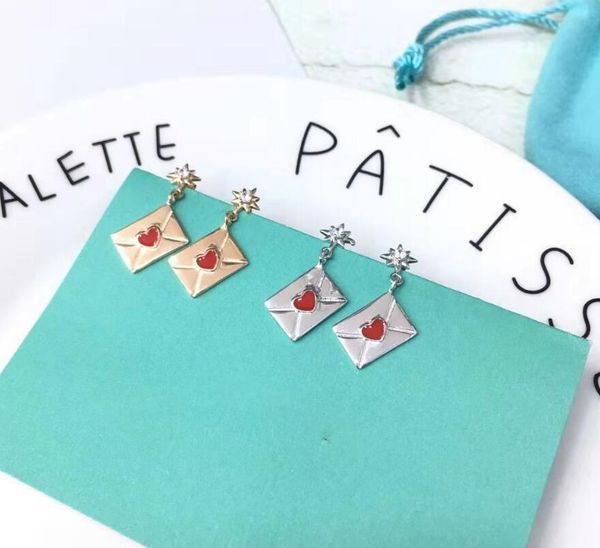 2019 new 925 sterling silver red heart earrings square heart pendant earrings charm for women jewelry, Golden
2019 new 925 sterling silver red heart earrings square heart pendant earrings charm for women jewelry, Golden