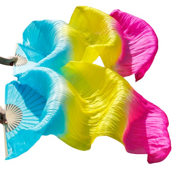100% natural silk belly dance fans 1 pair belly dance props silk long fans handmade dyed gradient colours turquoise+yellow+rose, Black;red
100% natural silk belly dance fans 1 pair belly dance props silk long fans handmade dyed gradient colours turquoise+yellow+rose, Black;red