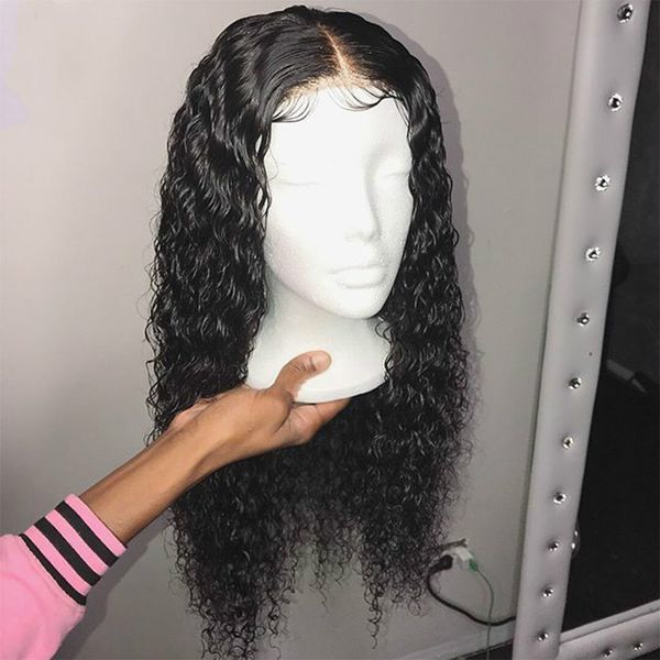 curly lace front human hair wigs with baby hair 13*4 brazilian non-remy hair lace wigs pre plucked 130% density, Black
curly lace front human hair wigs with baby hair 13*4 brazilian non-remy hair lace wigs pre plucked 130% density, Black