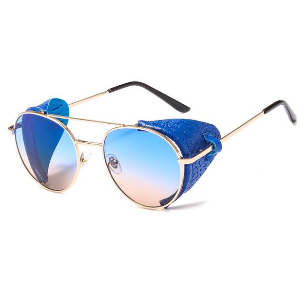 retro steampunk metal sunglasses pu leather decoration sun glasses for women and men 6 colors vintage designer, White;black
retro steampunk metal sunglasses pu leather decoration sun glasses for women and men 6 colors vintage designer, White;black
