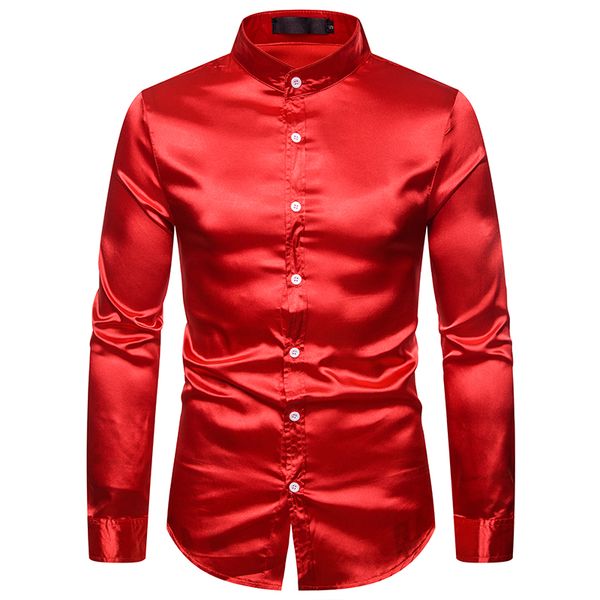 shujin men shirt long sleeve henry collar solid slim shirts casual bright glossy autumn fashion camisa masculina, White;black
shujin men shirt long sleeve henry collar solid slim shirts casual bright glossy autumn fashion camisa masculina, White;black