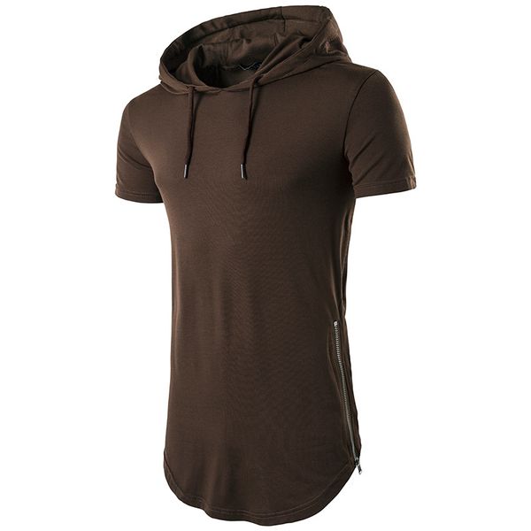 2017 summer new brand men's hipster hip hop short sleeve hoodie side zipper t shirt men hoodies hooded design long hoodies, White;black
2017 summer new brand men's hipster hip hop short sleeve hoodie side zipper t shirt men hoodies hooded design long hoodies, White;black