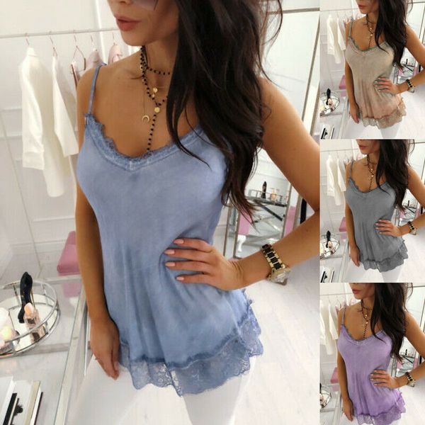 new camisole women lace vest shirt sleeveless loose camis summer soft v-neck shirt sling fashion, White
new camisole women lace vest shirt sleeveless loose camis summer soft v-neck shirt sling fashion, White