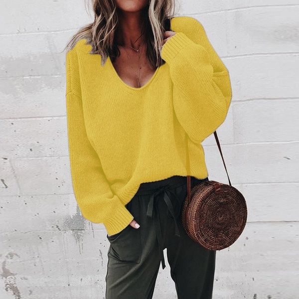 fashion 2019 purple women knitted sweater v-neck casual loose long sleeve pullovers ladies solid soft sweater, White;black
fashion 2019 purple women knitted sweater v-neck casual loose long sleeve pullovers ladies solid soft sweater, White;black