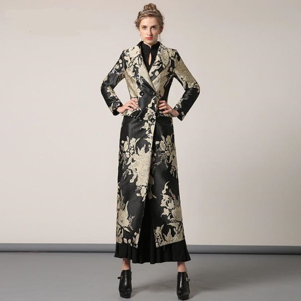 2019 spring new fashion brand jacquard embroidery fabric trench female england x-longer retro jacquard outwear wq757 dropship, Tan;black
2019 spring new fashion brand jacquard embroidery fabric trench female england x-longer retro jacquard outwear wq757 dropship, Tan;black