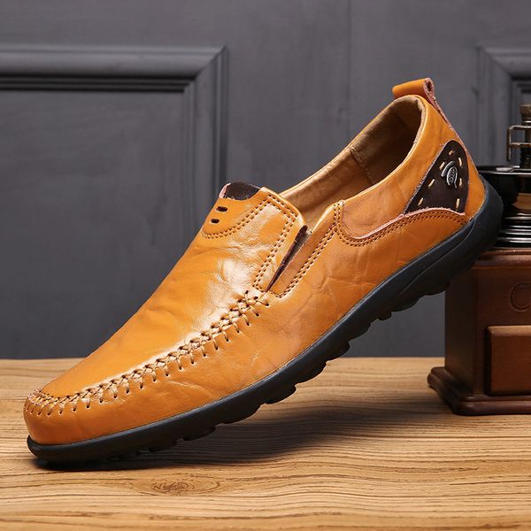 men loafers plus size beanie shoes outdoor ins tide shoes leather casual comfortable loafers moccasins male driving footwear, Black
men loafers plus size beanie shoes outdoor ins tide shoes leather casual comfortable loafers moccasins male driving footwear, Black