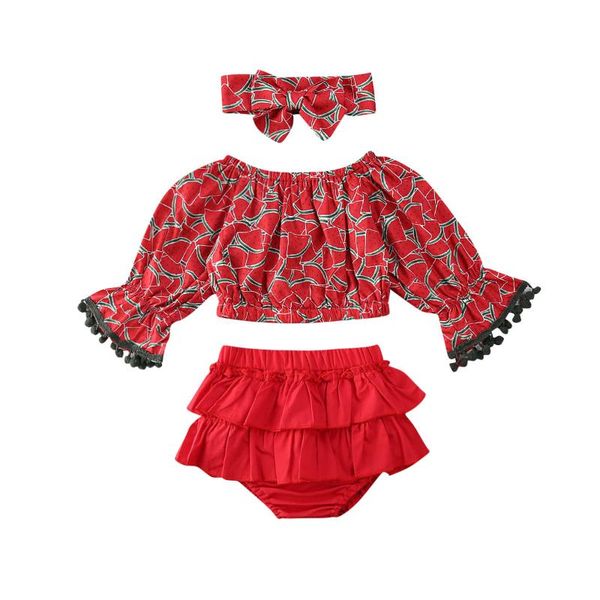 baby clothes 2020 newborn baby girl watermelon clothes +ruffle shorts pants +headband 3pcs outfits, White
baby clothes 2020 newborn baby girl watermelon clothes +ruffle shorts pants +headband 3pcs outfits, White